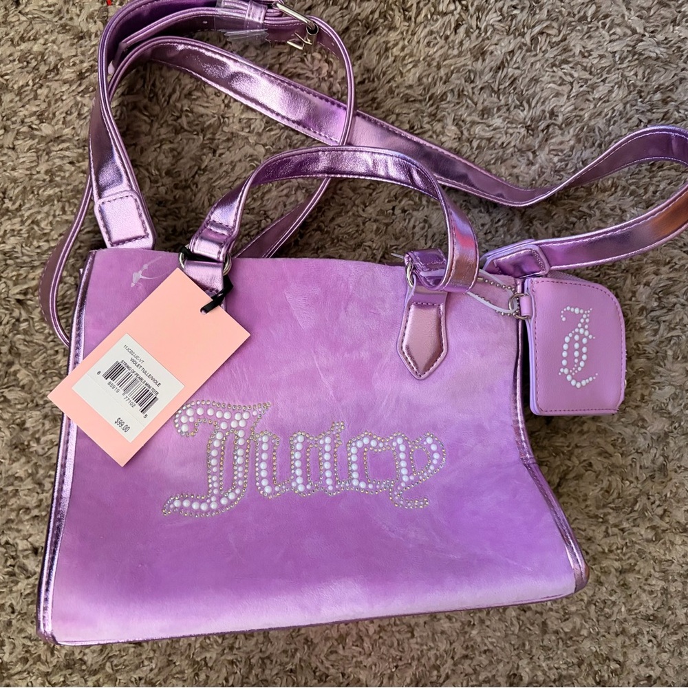 Juicy Couture Shimmering Pink Shoulder Bag